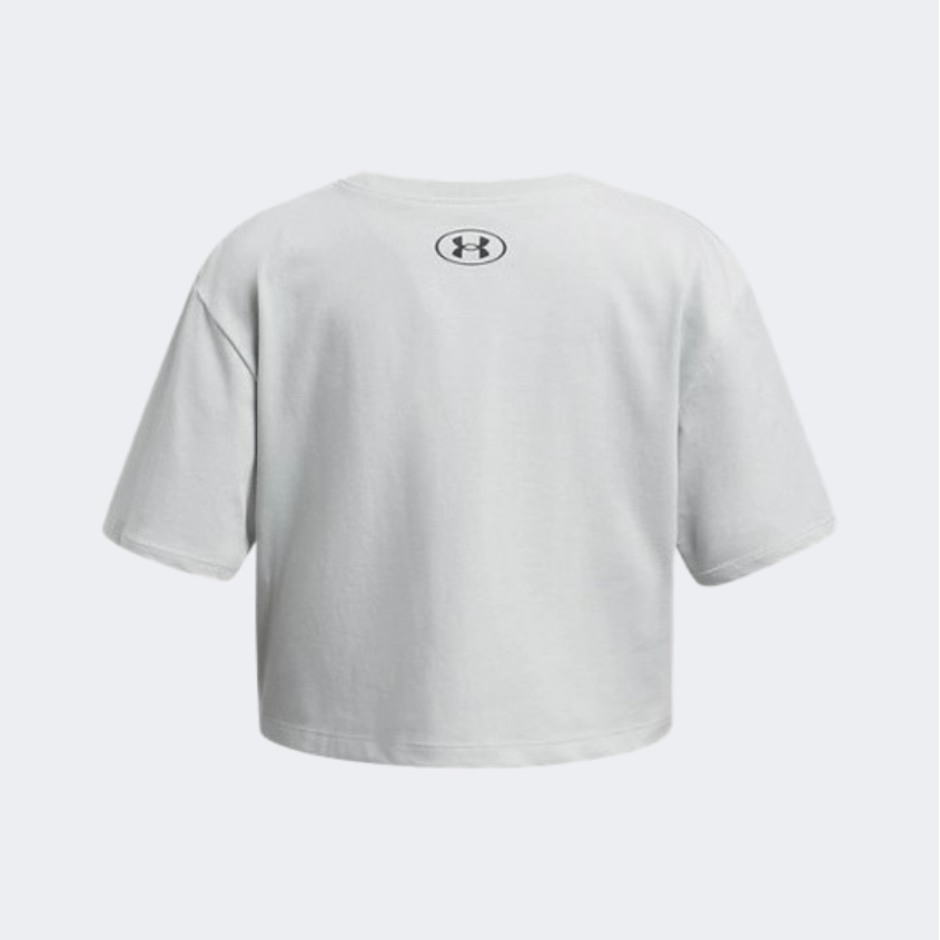 Under Armour Rival Girls Lifestyle T-Shirt Hydro Green/Black - Medaid International