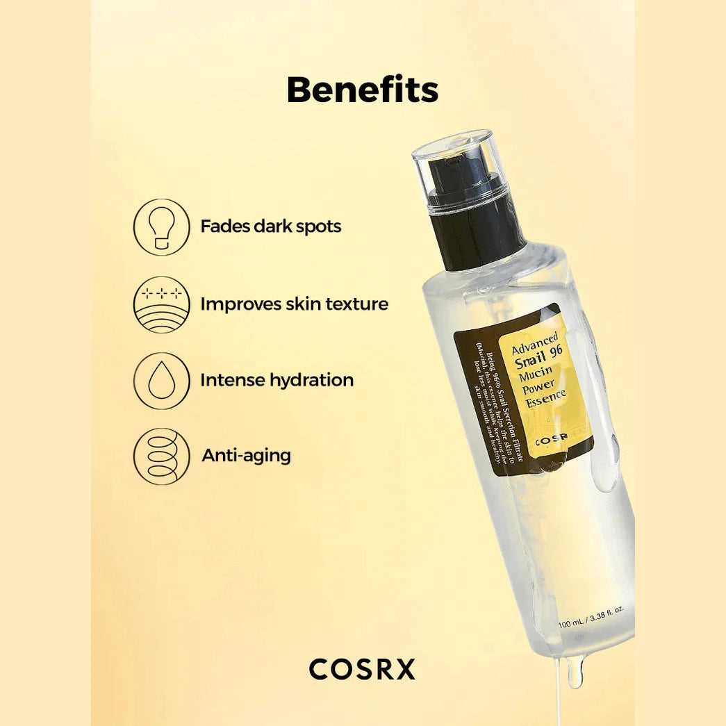 Advanced Snail 96 Mucin Power Essence | سيروم الحلزون