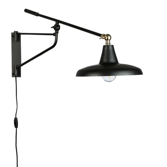Dutchbone Hector wall light with power cord