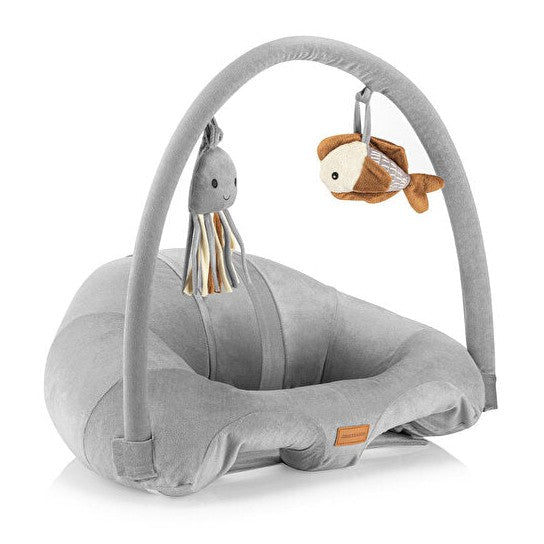 Wellgro Support Seat Oturma Minderi Grey Velvet Baby Nest