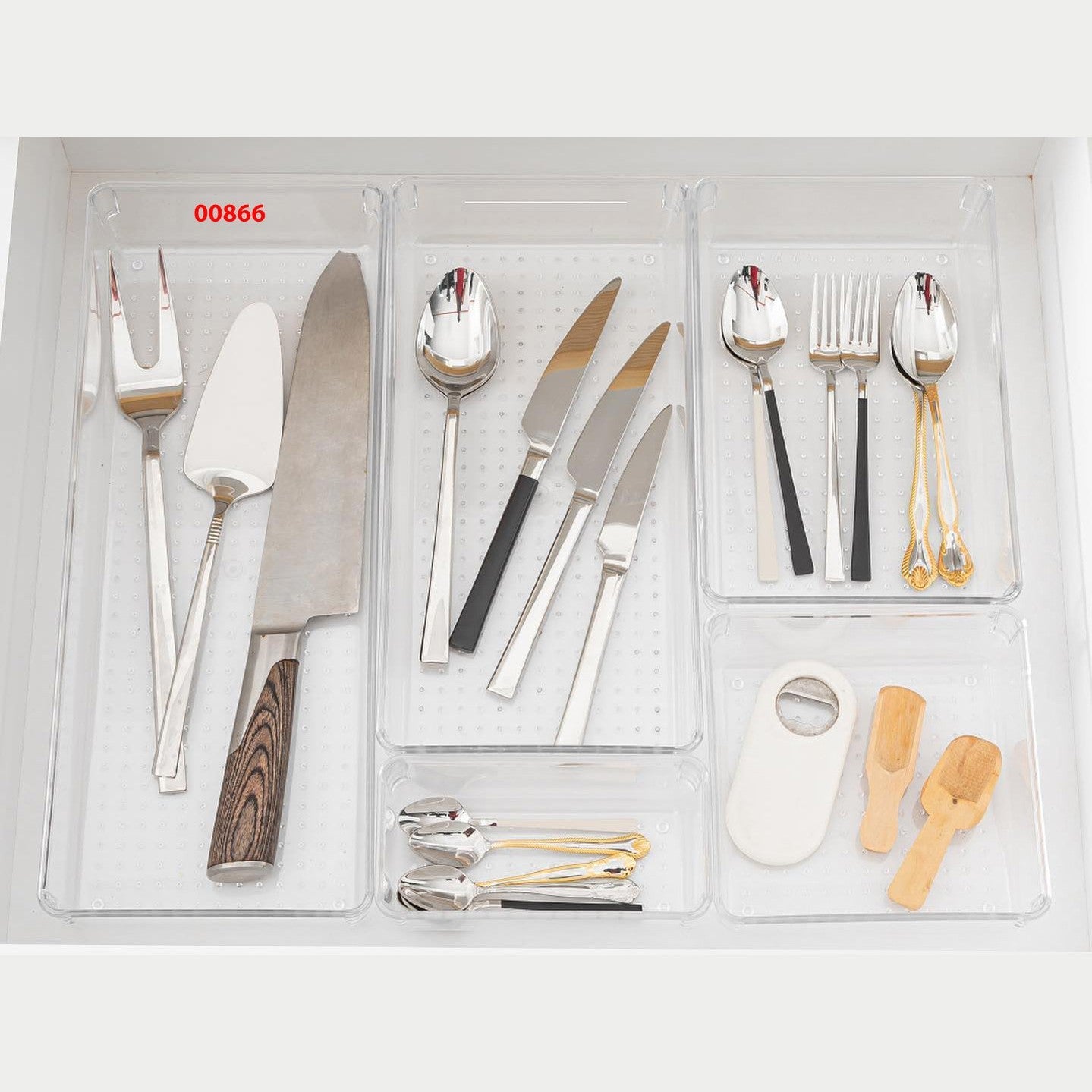 Ultra Clear Punto Modular Drawer Organizer 37.5x15x5.5 c