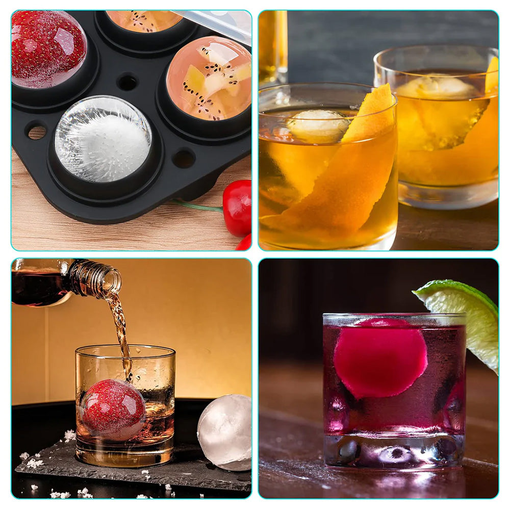Ice Balls Maker – Round Sphere Silicone Mold