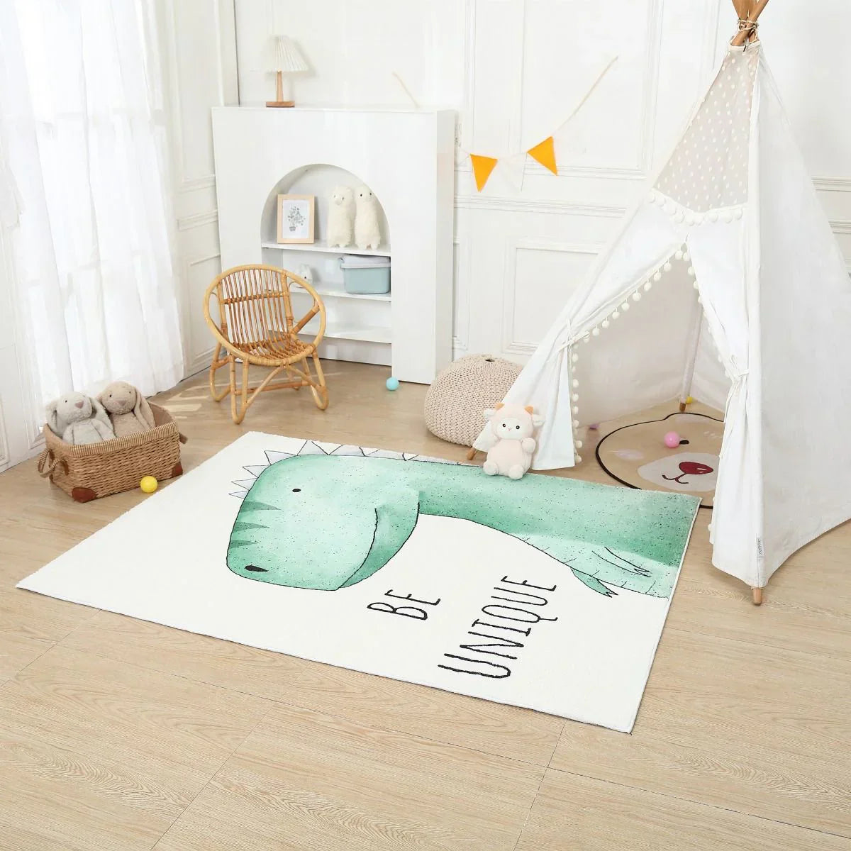 Miila - Baby Cashmere Rug 120x160 - Unique Crocodile - Kids Decor