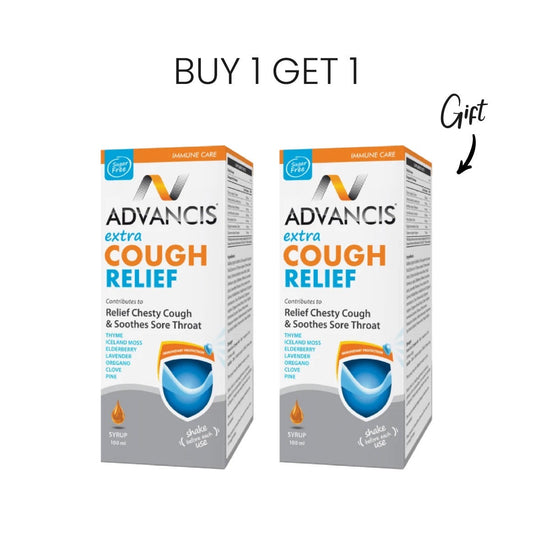 Buy 1 Get 1 Free Advancis Extra Cough Relief Syrup 100ML