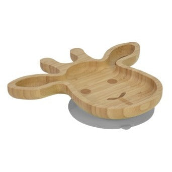 Bambam Bamboo Plate Giraffe Suction Eco-Friendly Kids Dish