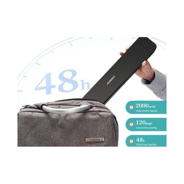 AIMO P832 A4 Thermal transfer Portable Printer, Bluetooth & Type-C, Compatible with Windows, Mac, Android & iOS