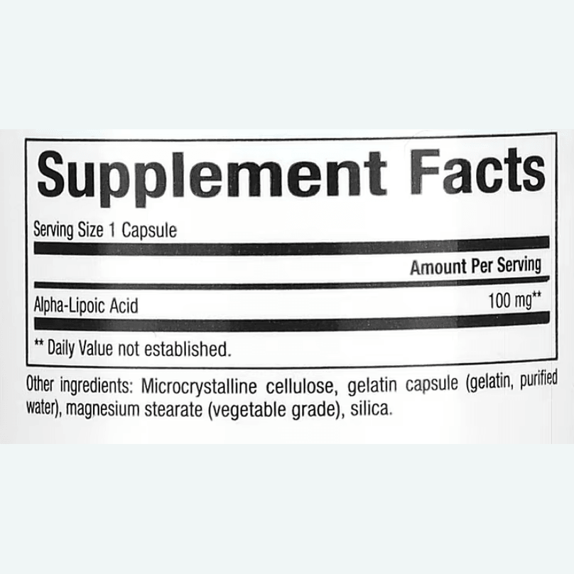 Natural Factors Alpha-Lipoic Acid 100 mg 60 Capsules