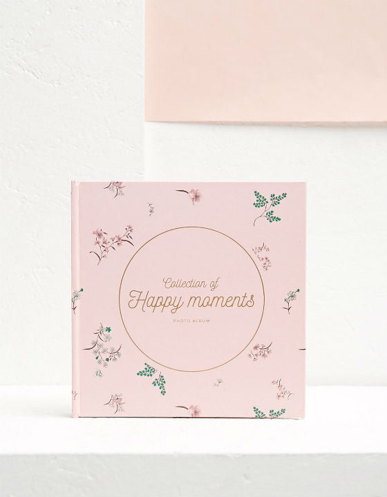 Stradivarius Pink " Happy Moments " Printed  Notebook  | Stradivarius in Lebanon