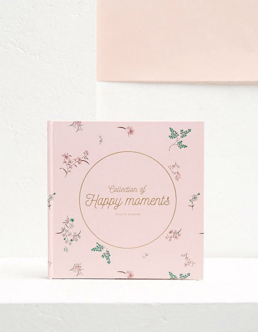 Stradivarius Pink " Happy Moments " Printed  Notebook  | Stradivarius in Lebanon