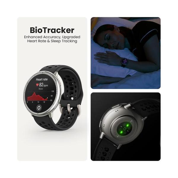Amazfit Active 2 Round Sport Smart Watch Fitness Tracker for Android and iPhone, 44mm, 10 Day Battery, Water Resistant, GPS Maps, Sleep Monitor, 160+ Workout Modes, 400 Face Styles, Silicone Strap, Free App
