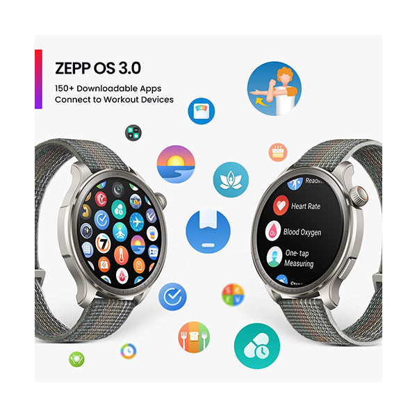 Amazfit, Balance Smart Watch, AI Fitness Coach, Sleep & Health Tracker with Body Composition, GPS, Alexa Built-in, Bluetooth Calls, 14-Day Battery, 1.5" AMOLED Display, for Android/iPhone