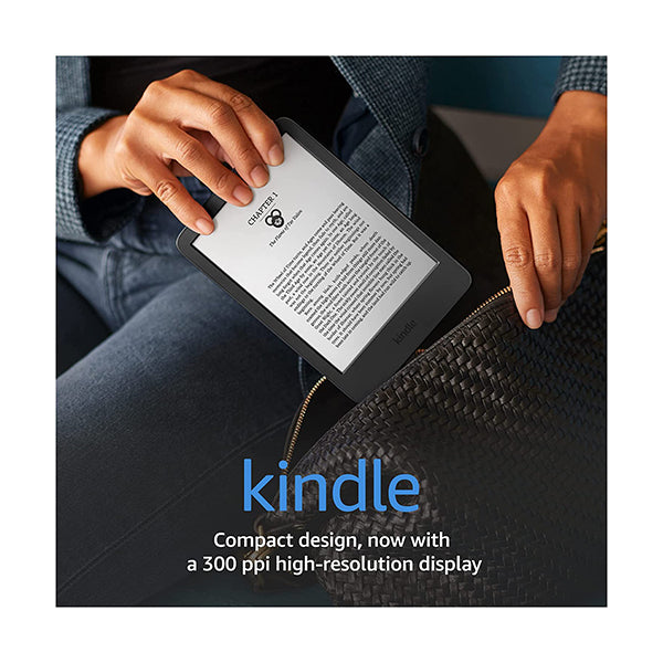 All-new Kindle (2022 release) – The lightest and most compact Kindle, 16GB now with a 6” 300 ppi high-resolution display, and 2x the storage, 11th Gen