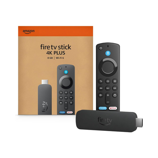 Amazon Fire TV Stick 4K Plus (newest model) with AI-powered Fire TV Search, Wi-Fi 6, stream hundreds of thousands of movies and shows, free & live TV, find shows faster with Alexa+