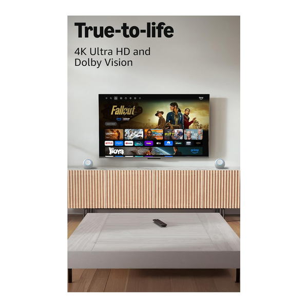 Amazon Fire TV Stick 4K Plus (newest model) with AI-powered Fire TV Search, Wi-Fi 6, stream hundreds of thousands of movies and shows, free & live TV, find shows faster with Alexa+