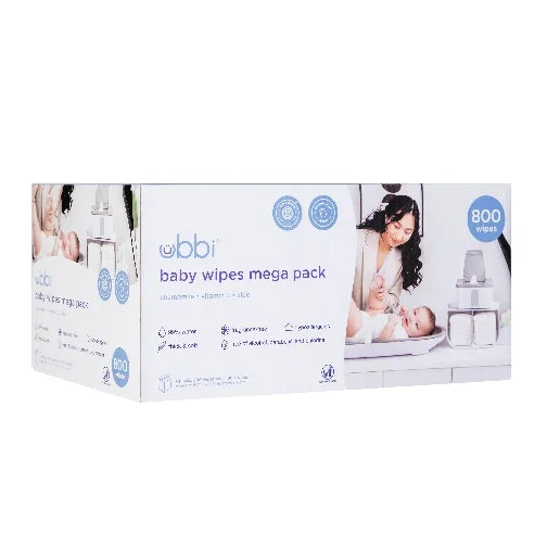 Ubbi - Baby Wipes - Value Pack - 800ct