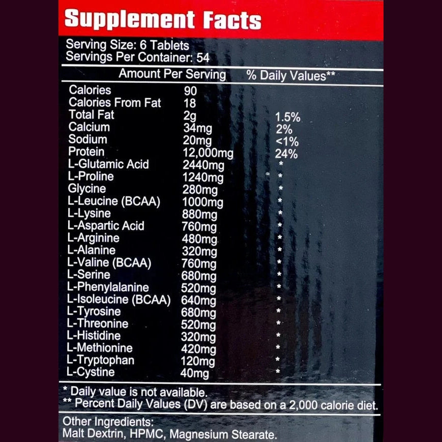 Mega Sport Mega Sport Amino Hardcore 325 Tablets - Chocolate