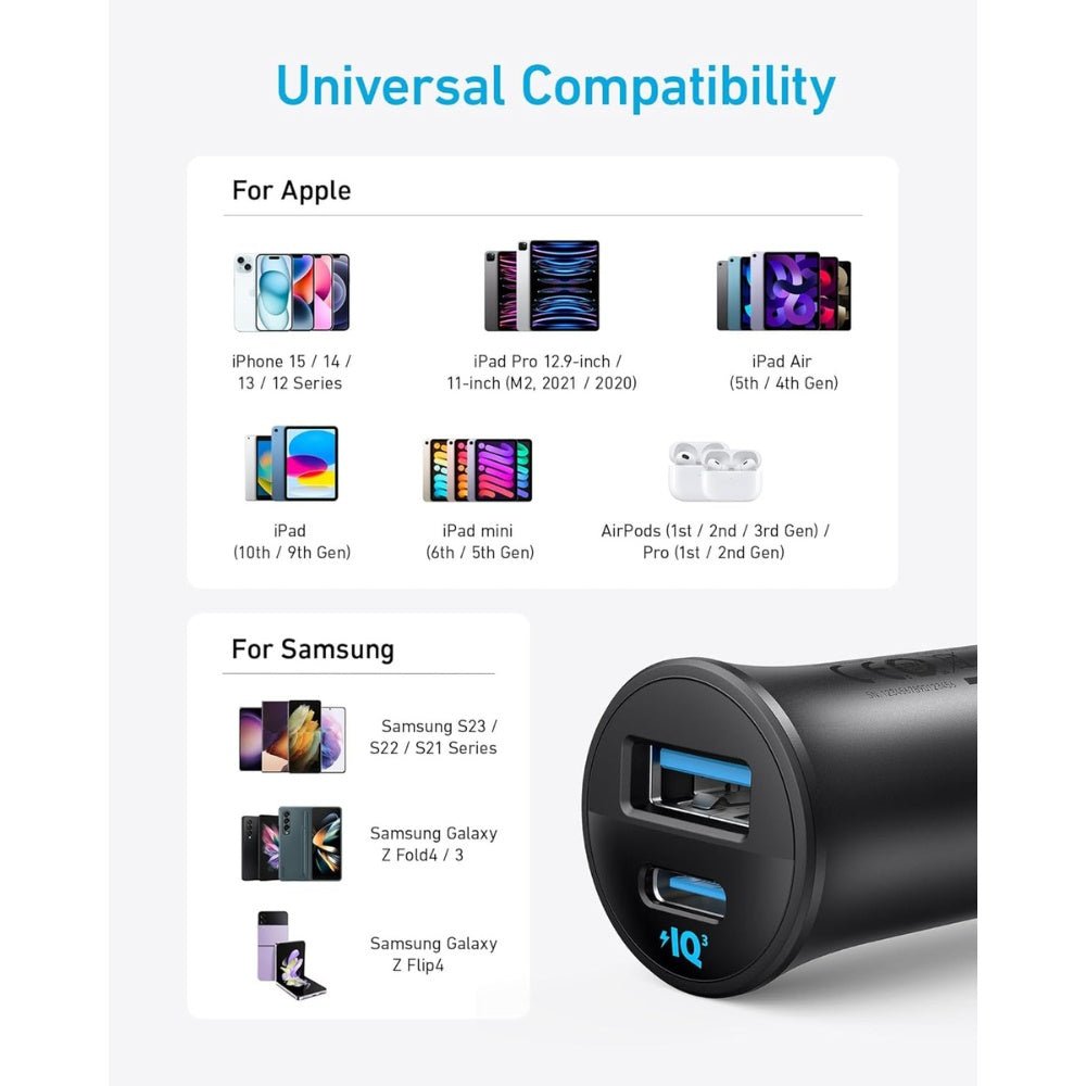 Anker 30W Dual Port Car Charger
