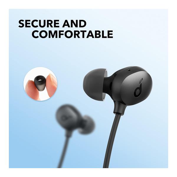 Soundcore by Anker Life U2i Wireless Neckband Headphones, 10mm Drivers with BassUp Technology, 24H Playtime, AI-Enhanced Calls, Foldable and Lightweight, IPX5 Water-Resistant, Secure Fit, Bluetooth 5