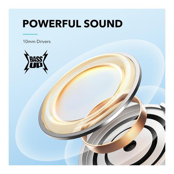 Soundcore by Anker Life U2i Wireless Neckband Headphones, 10mm Drivers with BassUp Technology, 24H Playtime, AI-Enhanced Calls, Foldable and Lightweight, IPX5 Water-Resistant, Secure Fit, Bluetooth 5
