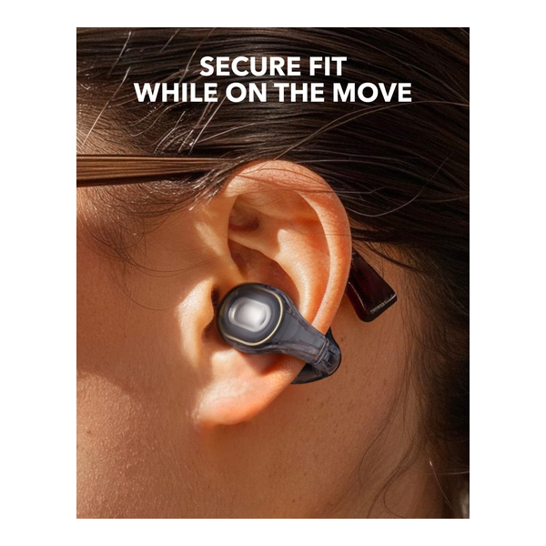 Soundcore C30i by Anker, Open-Ear Earbuds, Clip-On Headphones, Lightweight Comfort, Small-Ear Friendly, Stable Fit, Firm-Shell Design, Attachable Ear Grips, Big Drivers for Clear Audio, 30H Play, IPX4