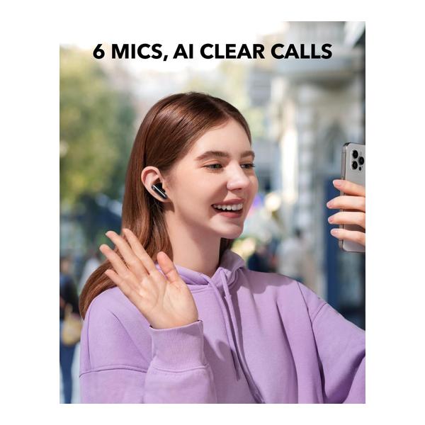 Soundcore P40i by Anker, Noise Cancelling Wireless Earbuds, Adaptive Noise Cancelling to Environments, Heavy Bass, 60H Playtime, 2-in-1 Case and Phone Stand, IPX5, Wireless Charging, Bluetooth 5.3
