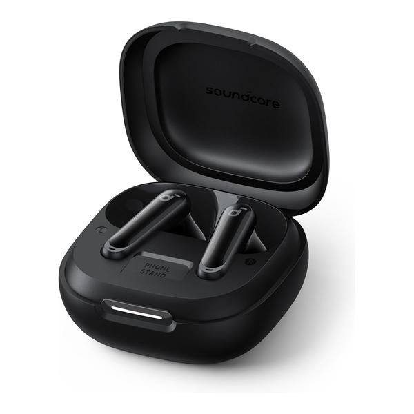 Soundcore P40i by Anker, Noise Cancelling Wireless Earbuds, Adaptive Noise Cancelling to Environments, Heavy Bass, 60H Playtime, 2-in-1 Case and Phone Stand, IPX5, Wireless Charging, Bluetooth 5.3
