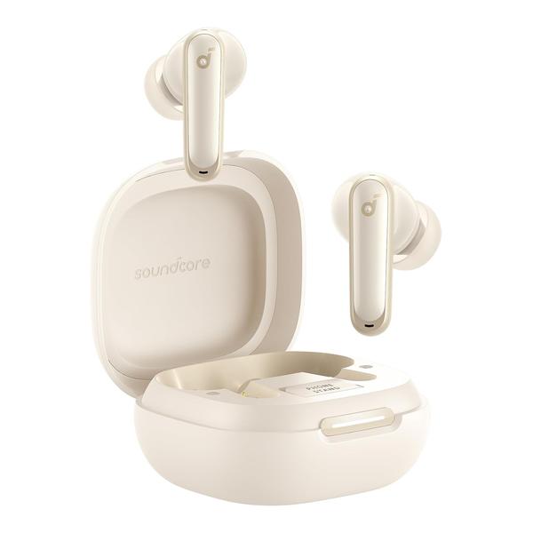 Soundcore P40i by Anker, Noise Cancelling Wireless Earbuds, Adaptive Noise Cancelling to Environments, Heavy Bass, 60H Playtime, 2-in-1 Case and Phone Stand, IPX5, Wireless Charging, Bluetooth 5.3