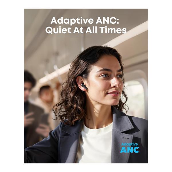 Soundcore P41i by Anker, Adaptive Noise Cancelling Earbuds with Portable Phone Charger, Only for USB-C Charging, 12H Playtime, 192H with Case, 6-Mic AI Clear Calls, IPX5 Wireless Bluetooth Earbuds