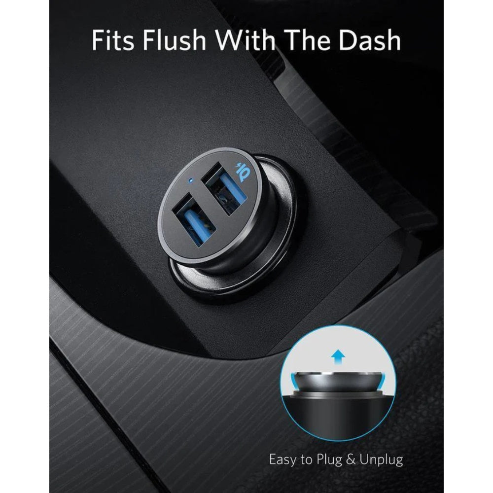 Anker Car Charger 24W Dual USB-A Port