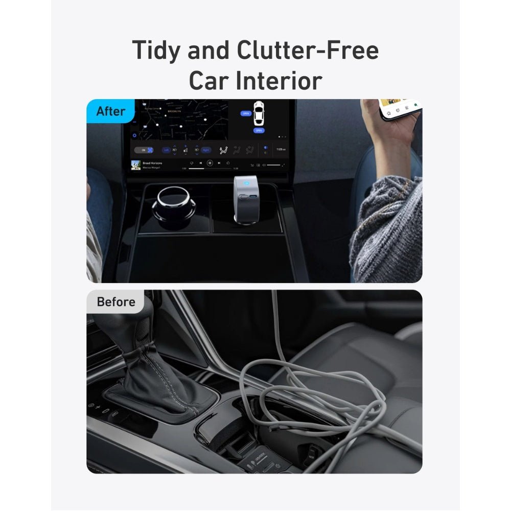 Anker USB-C Car Charger 75W Built-In Retractable Cable