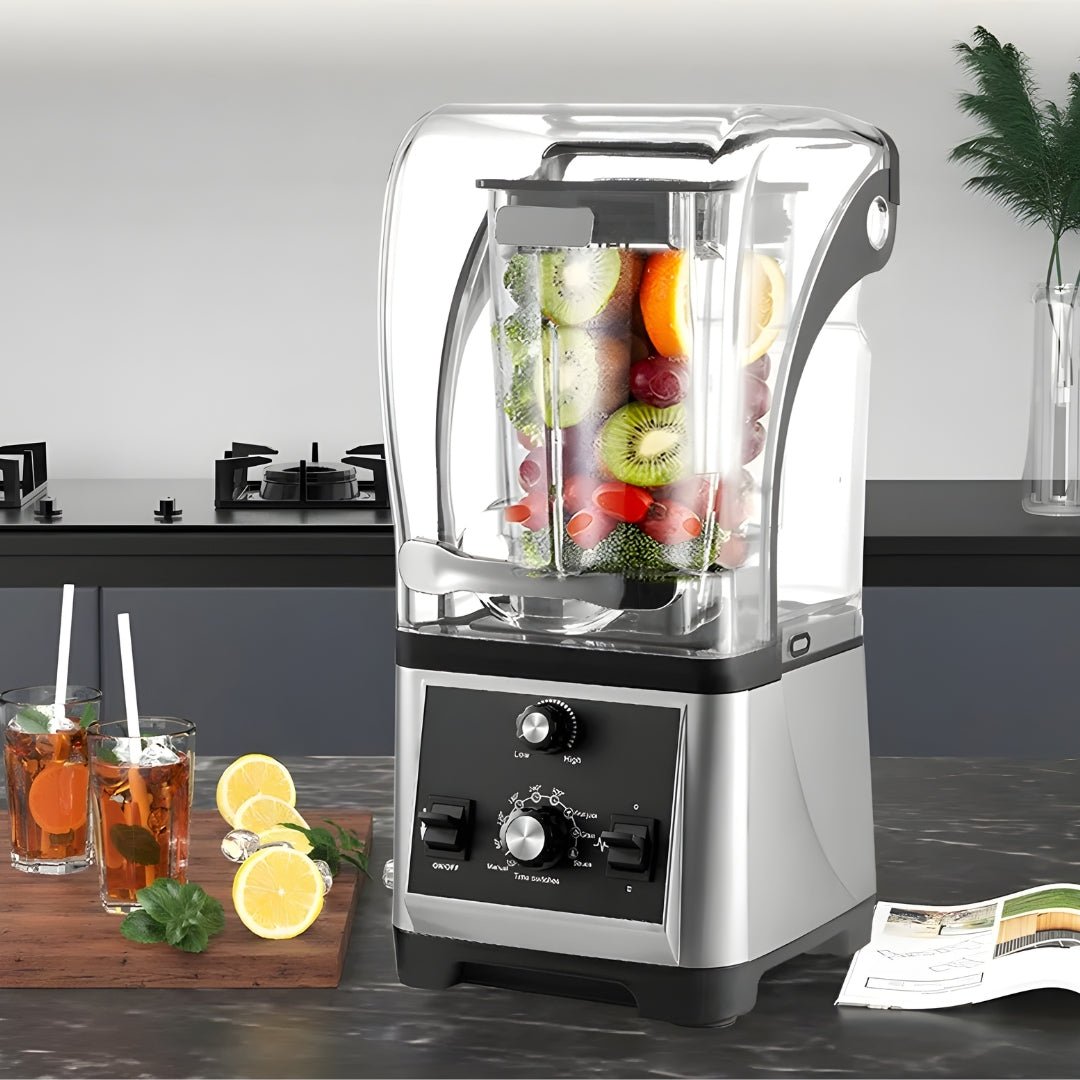 Heavy Duty 2200W Blender with Soundproof Lid – Ice Crushing Power