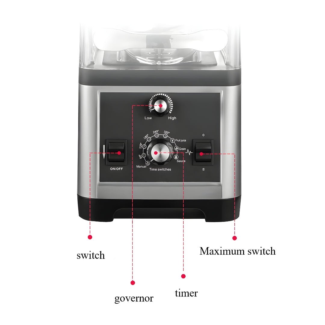 Heavy Duty 2200W Blender with Soundproof Lid – Ice Crushing Power