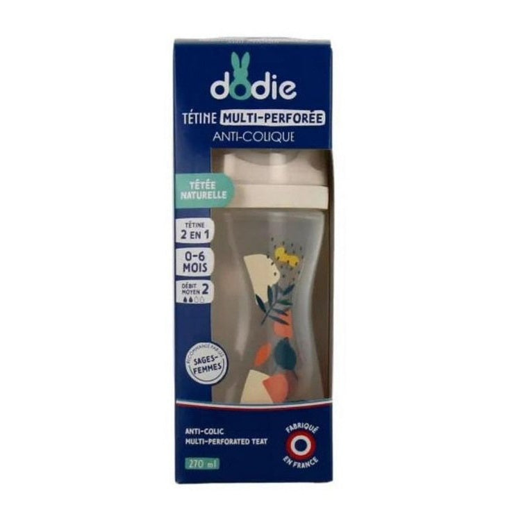 Anti-Colic Multi-Perforated Teat Medium Flow Bottle 0-6M Pink