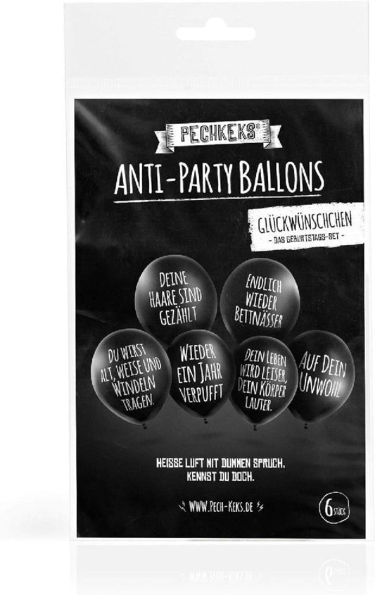 Pechkeks Black Anti-Party Congratulations Balloons | Pechkeks In Lebanon