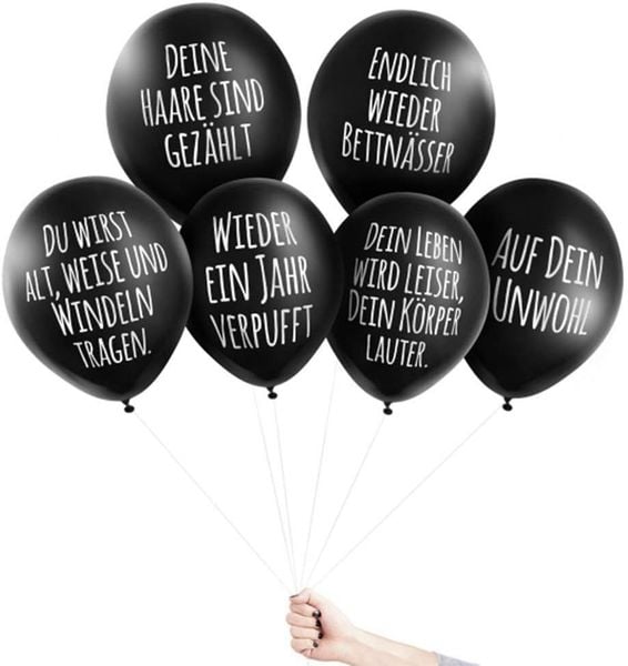 Pechkeks Black Anti-Party Congratulations Balloons | Pechkeks In Lebanon