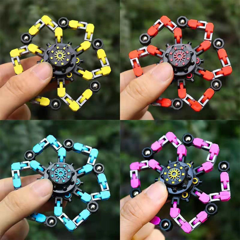 Antistress Chain Fidget Spinner Toy Anti Stress Relief Toy Deformable Hand Spinner Child Adult Chain Decompression Gifts Toys