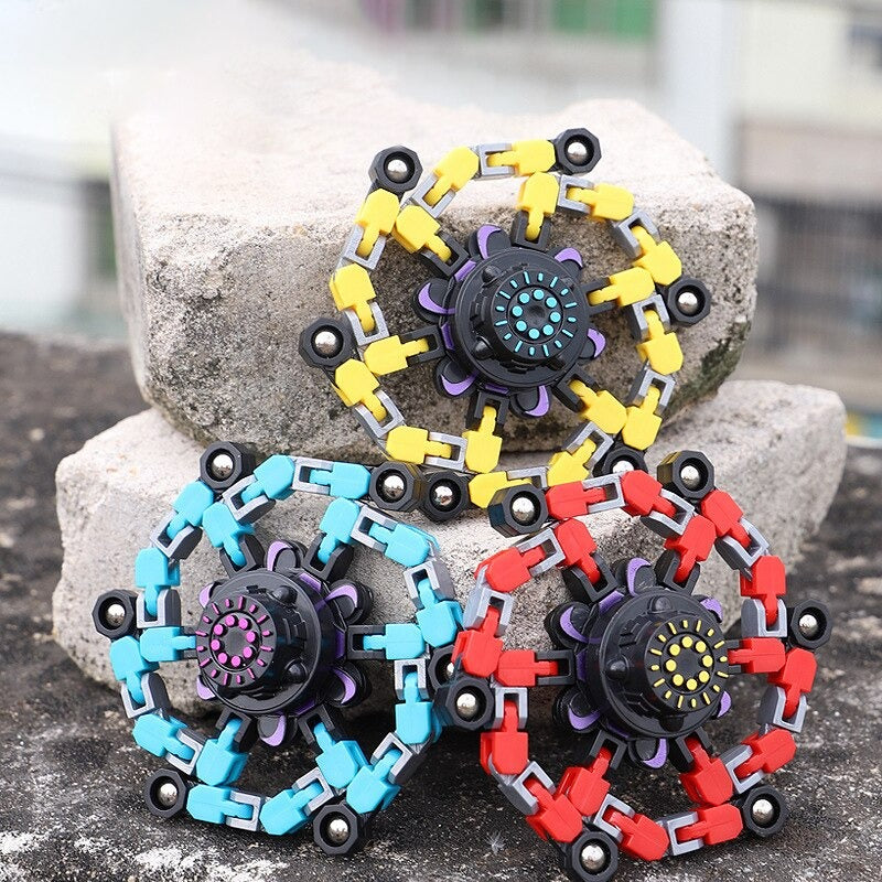 Antistress Chain Fidget Spinner Toy Anti Stress Relief Toy Deformable Hand Spinner Child Adult Chain Decompression Gifts Toys