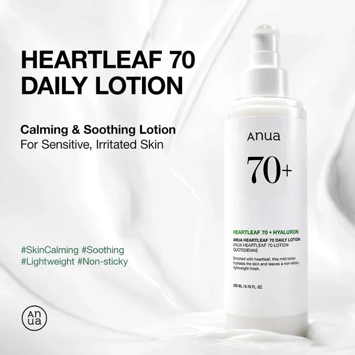 Anua Heartleaf 70% Daily Lotion.