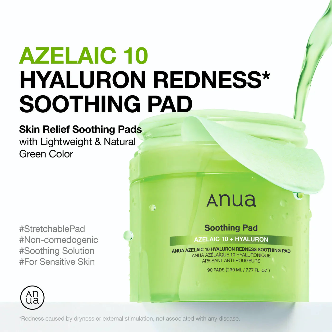 Anua Azelaic 10 Hyaluron Redness Soothing Pad
