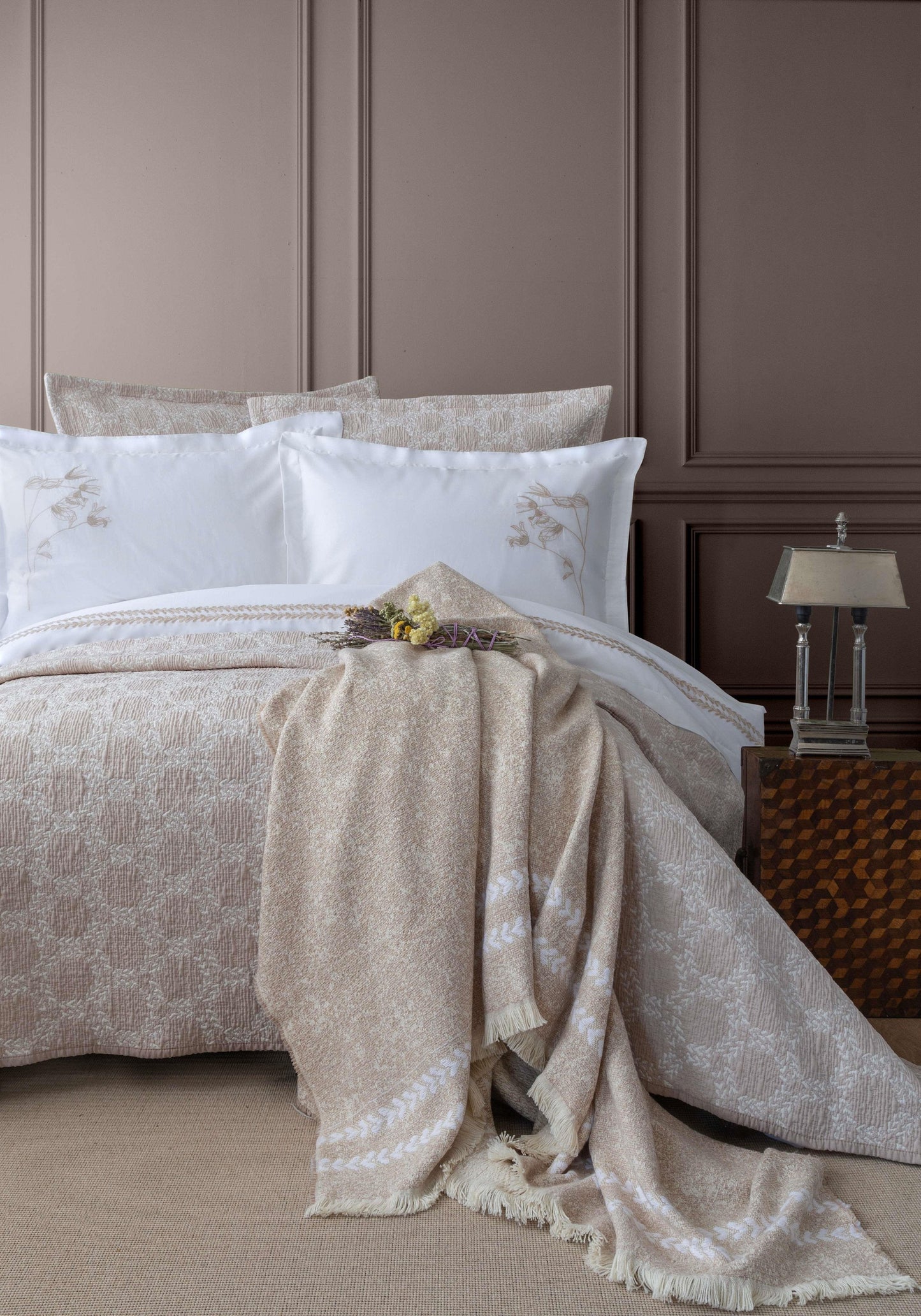8 pcs DOUBLE TIMELESS PRIME SET  CROWN BEIGE