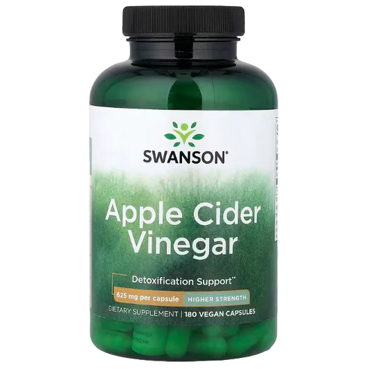 Swanson Apple Cider Vinegar Higher Strength 625 mg 180 Vegan Capsules