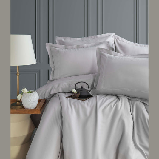 6 pcs DOUBLE SIZE DUVETCOVER SET BRYCE GREY