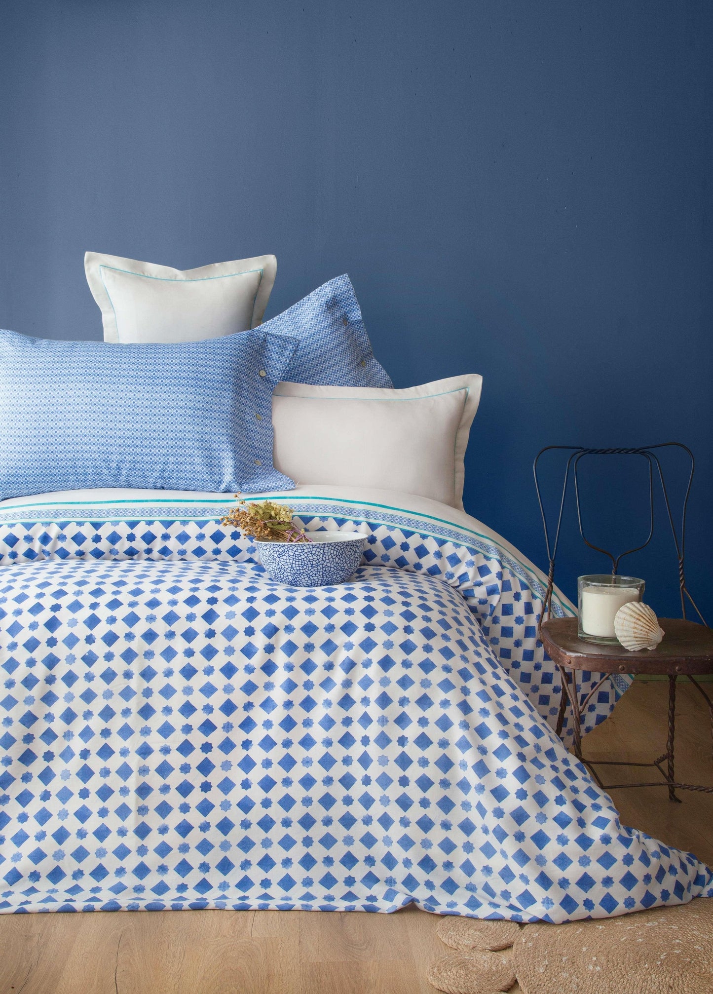 KING TENCEL DUVET COVER SET TERRA NAVY