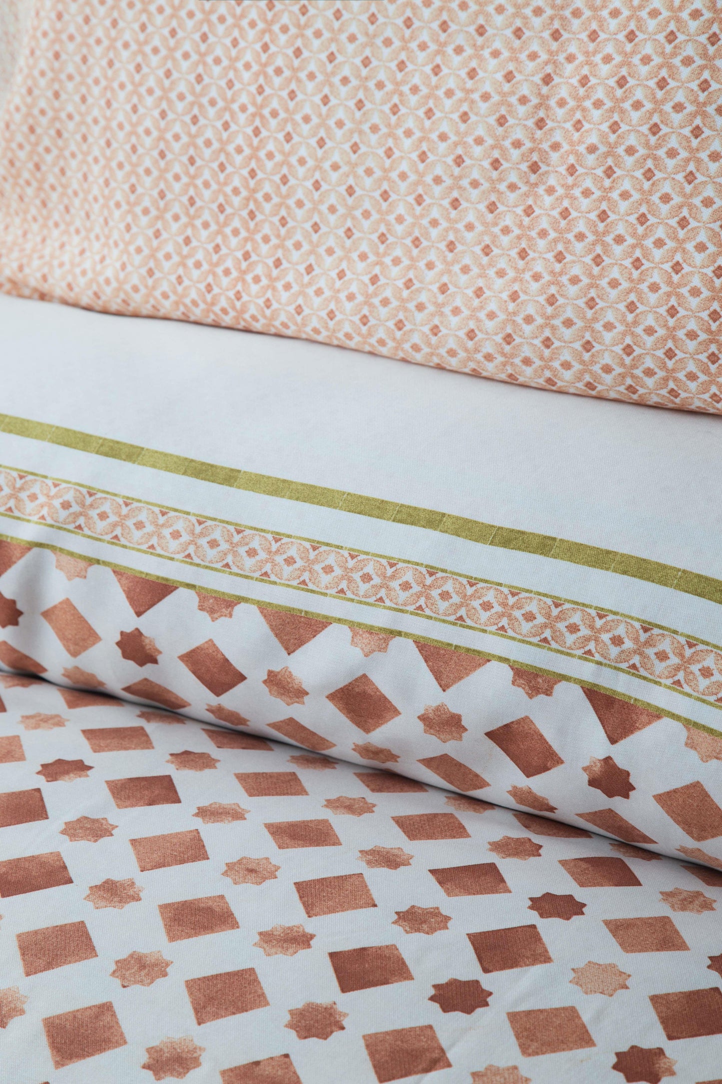 KING TENCEL DUVET COVER SET TERRA TERRACOTA