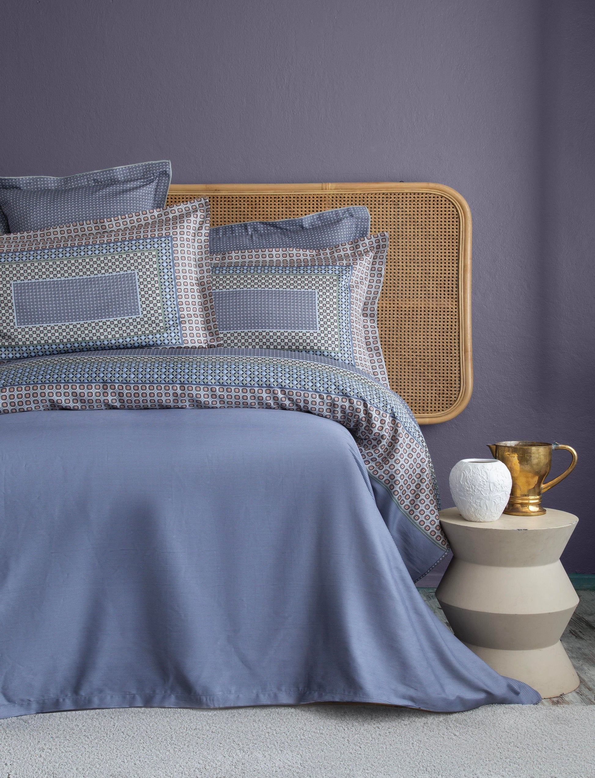 DOUBLE SIZE DUVET COVER SET PRINTED SATIN REGINA