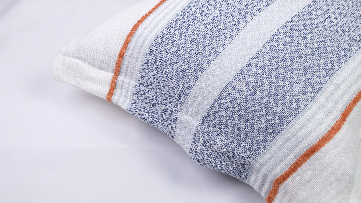 8 pcs DOUBLE SIZE BEDSCOVER SET CALI NAVY
