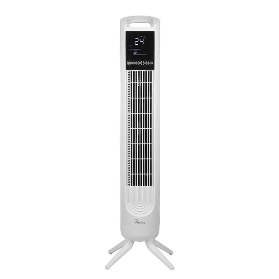 Ardes Tower fan, with touch control panel and LED display. 3 speeds. Remote Control 45W