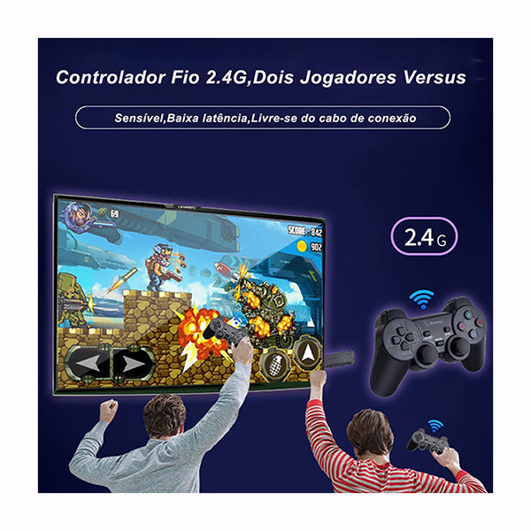 Blulory 4K Smart Video Game TV Stick, Video Game Console, 2.4G Wireless Gamepads Controller 10,000 Games 32/64GB Retro Classic Gaming