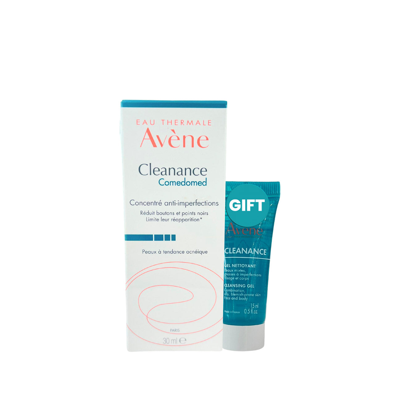 Avene Cleanance Comedomed Anti-Blemishes Concentrate - Acne-Prone Skin With Cleanance Gel Pack