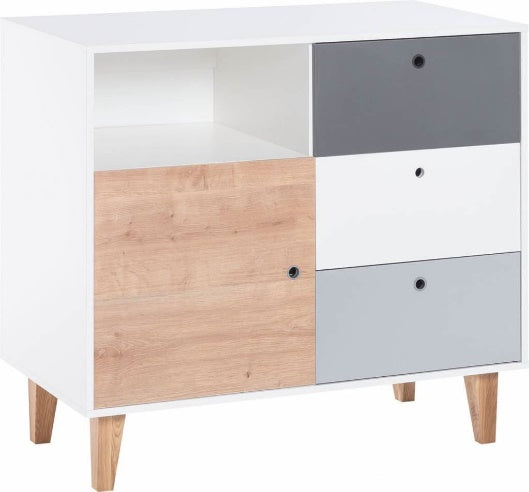 Vox - Dresser - Concept Baby - White , Graphite , Grey
